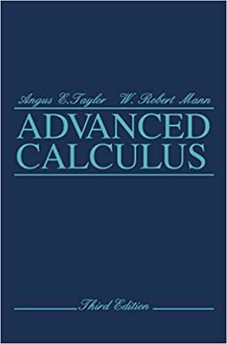 advanced calculus 3rd edition angus e taylor, w robert mann 0471025666, 978-0471025665