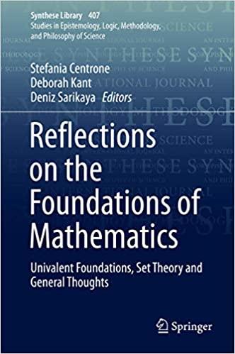 reflections on the foundations of mathematics univalent foundations set theory and general thoughts 1st
