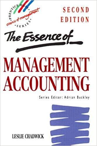 the essence of management accounting 2nd edition leslie chadwick 0135523400, 9780135523407