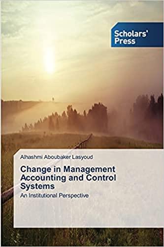 Change In Management Accounting And Control Systems