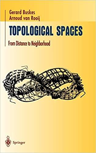 topological spaces from distance to neighborhood 1st edition gerard buskes, arnoud van rooij 0387949941,