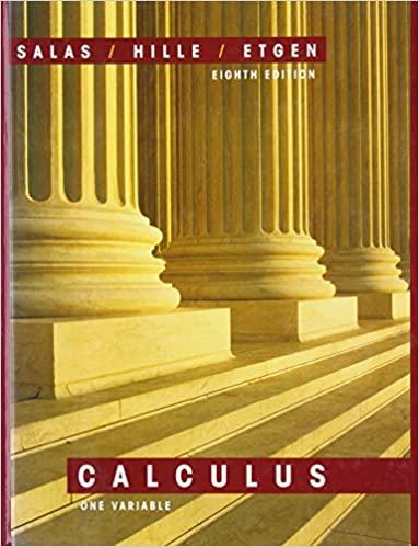 calculus one variable 8th edition saturnino l salas, garret j etgen 047131658x, 978-0471316589