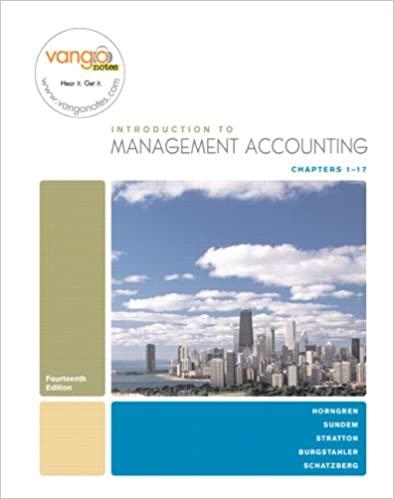 introduction to management accounting chapters 1 17 14th edition charles t. horngren, gary l. sundem, william