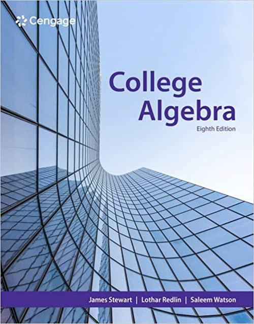 college algebra 8th edition james stewart, lothar redlin, saleem watson 0357753658, 978-0357753651