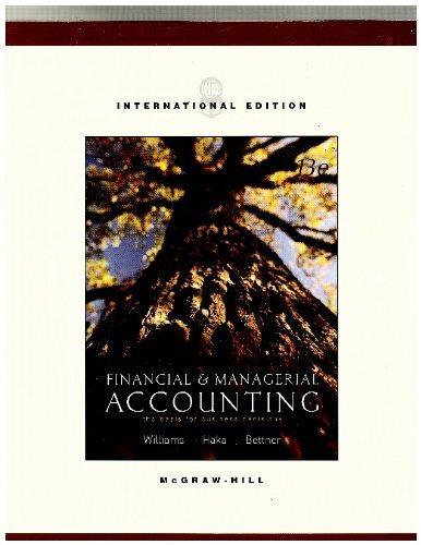 financial and managerial accounting the basis for business decisions 13th international edition jan r.