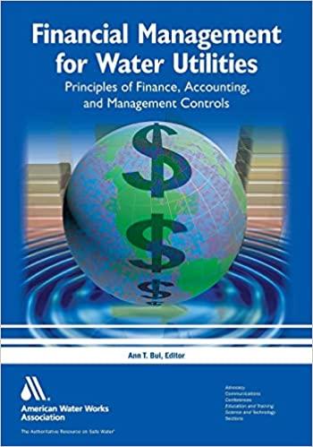 financial management for water utilities principles of finance accounting and management controls 1st edition