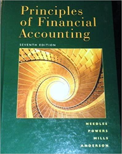 principles of financial accounting 7th edition belverd e. needles 0395926297, 9780395926291