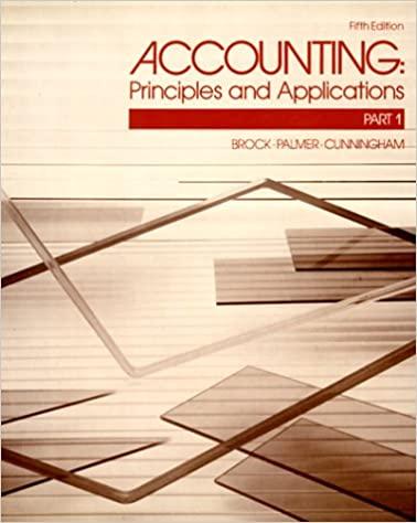 accounting basic principles part 1 5th edition horace r. brock, billie m. cunningham, charles earl palmer