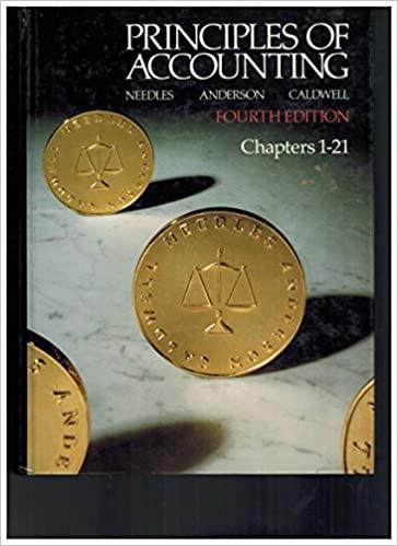 principles of accounting chapters 1-21 4th edition belverd e. needles 0395473551, 9780395473559