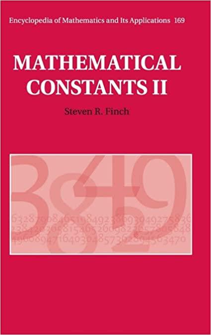 mathematical constants ii 1st edition steven r. finch 1108470599, 978-1108470599