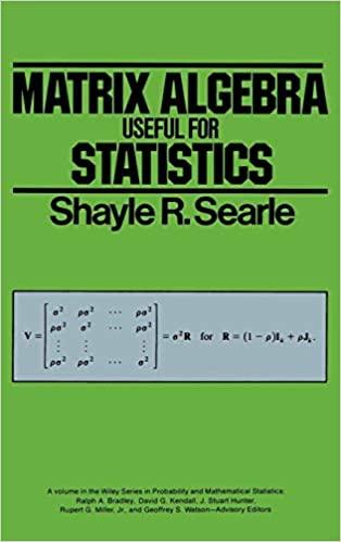 matrix algebra useful for statistics 1st edition shayle r searle 0471866814, 978-0471866817