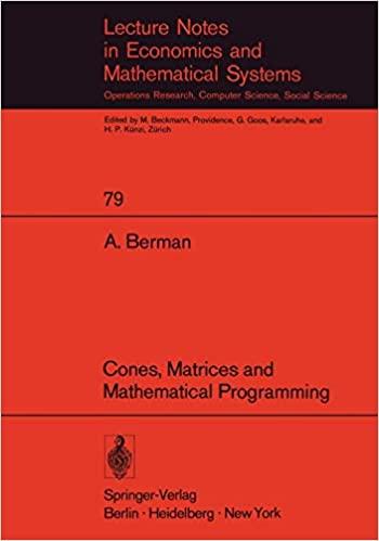 cones matrices and mathematical programming 1st edition abraham berman 3540061231, 978-3540061236