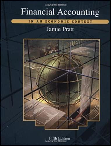 financial accounting in an economic context 5th edition jamie pratt 0470000465, 9780470000465