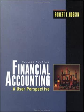 financial accounting a user perspective 2nd edition robert e. hoskin 0471141038, 9780471141037
