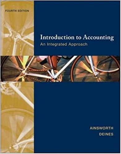 Introduction To Accounting An Integrated Approach