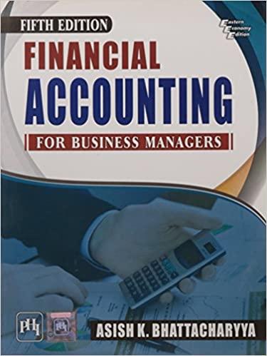 financial accounting for business managers 5th edition bhattacharyya 8120352858, 9788120352858