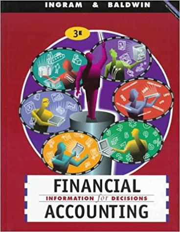 financial accounting information for decisions 3rd edition robert ingram, bruce a. baldwin 0538870621,