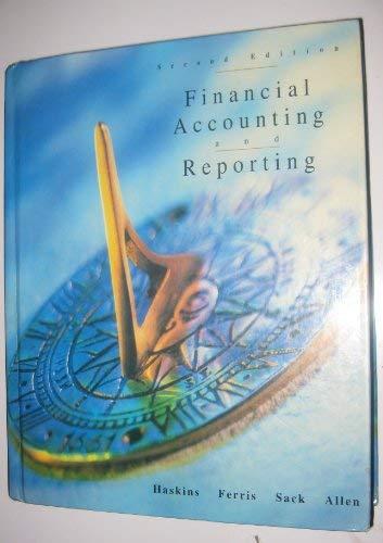 financial accounting and reporting 2nd edition mark e. haskins 0256196001, 9780256196009