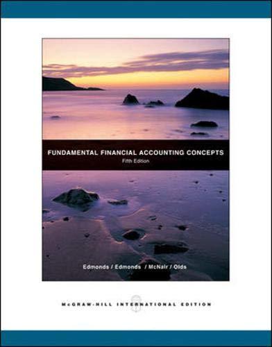 fundamental financial accounting concepts 5th international edition philip r olds thomas p. edmonds frances m
