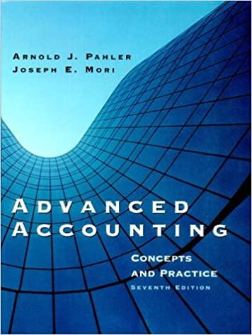 advanced accounting concepts and practice 7th edition arnold j. pahler, e mori 0030263867, 9780030263866