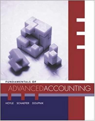 fundamentals of advanced accounting 1st edition joe ben hoyle, thomas schaefer, timothy doupnik 0072934816,