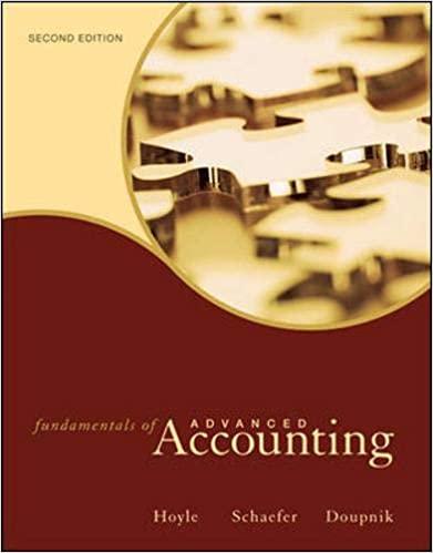 fundamentals of advanced accounting 2nd edition joe ben hoyle, thomas schaefer, timothy doupnik 0072991925,