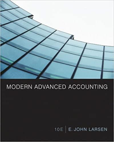 modern advanced accounting 10th edition e. john larsen 0072922559, 9780072922554