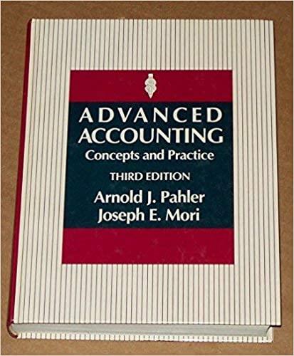advanced accounting concepts and practice 3rd edition arnold j. pahler, joseph e. mori 0155018272,