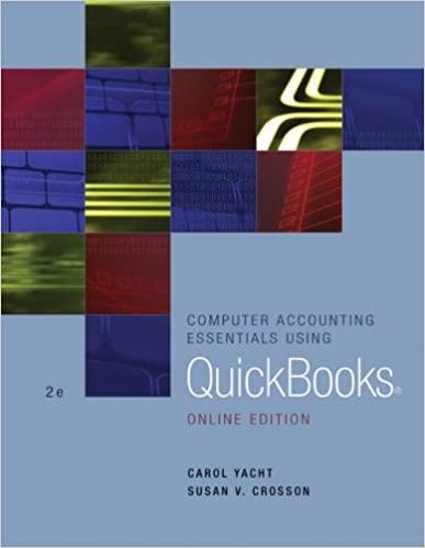 computer accounting essentials using quickbook 2nd edition carol yacht, susan v. crosson 007299939x,