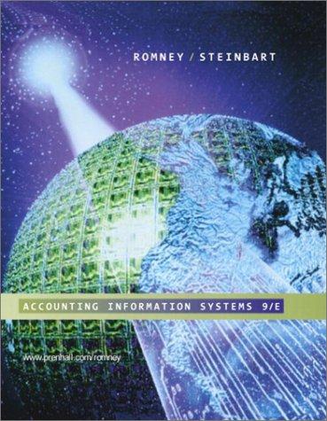 accounting information systems 9th edition marshall b. romney, paul john steinbart 0130909033, 9780130909039