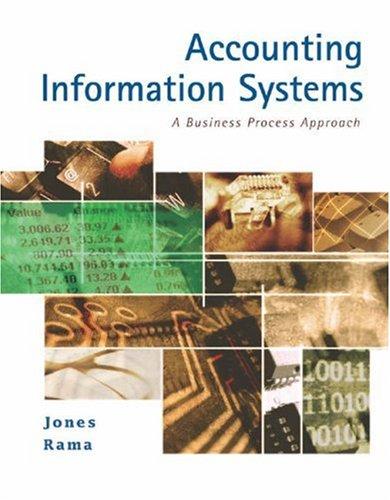 accounting information systems a business process approach 1st edition frederick jones, dasaratha rama