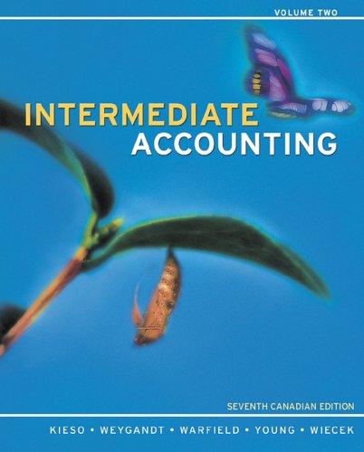 intermediate accounting volume 2 7th canadian edition donald e. kieso, jerry j. weygandt, terry d. warfield,