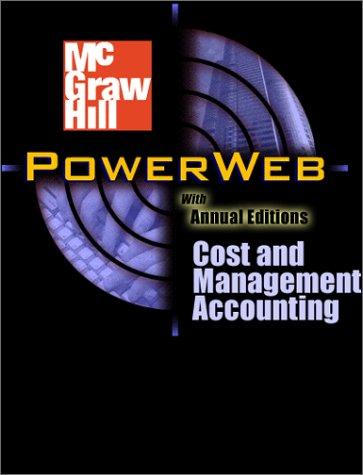 cost and management accounting 2nd edition cheryl s. mcwatters, dale morse, jerold zimmerman 0072454237,