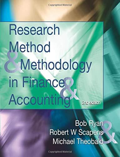 research methods and methodology in finance and accounting 2nd edition bob ryan 1861528817, 9781861528810