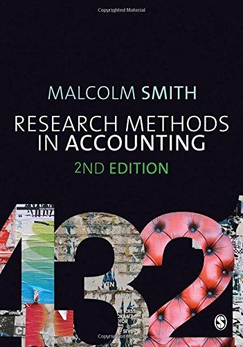 research methods in accounting 2nd edition malcolm smith 1849207976, 9781849207973