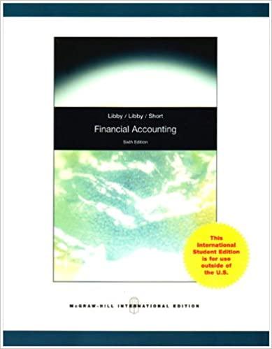 financial accounting 6th international edition robert libby, patricia a. libby, daniel g. short 0071311041,