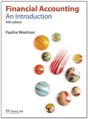 financial accounting an introduction 5th edition pauline weetman 0273718401, 9780273718406