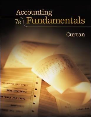 accounting fundamentals 7th edition michael curran 0073014605, 9780073014609