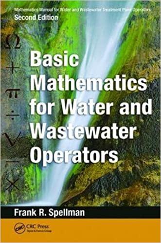 basic mathematics for water and wastewater operators 2nd edition frank r spellman 1138475173, 978-1138475175