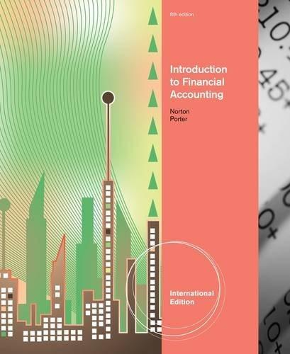 introduction to financial accounting 8th international edition curtis l. norton, gary a. porter 1111972338,