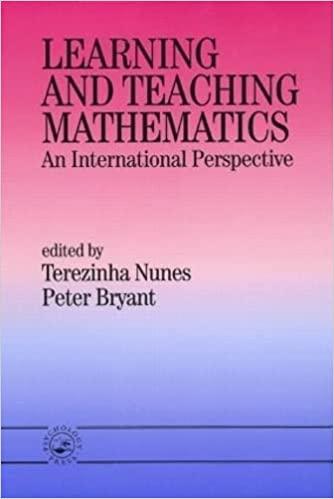 learning and teaching mathematics 1st edition peter bryant, terezinha nunes 0863774555, 978-0863774553