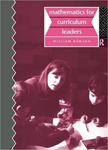 mathematics for curriculum leaders 1st edition bill rawson 1138442275, 978-1138442276