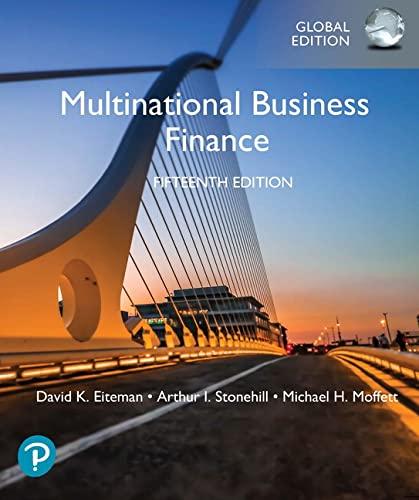 multinational business finance 15th global edition david eiteman, arthur stonehill, michael moffett