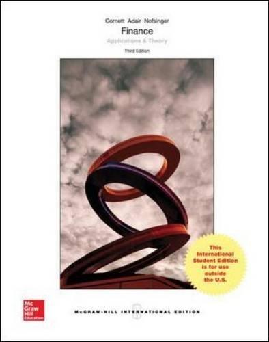 finance applications and theory 3rd international edition marcia millon cornett, john r. nofsinger, troy