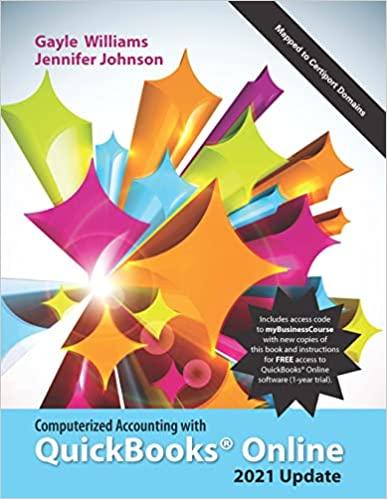 computerized accounting with quickbooks online 5th edition gayle williams, jennifer johnson 1618534300,