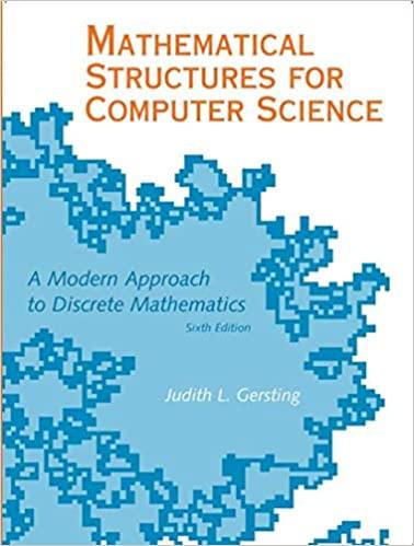 mathematical structures for computer science 6th edition judith l gersting 071676864x, 978-0716768647