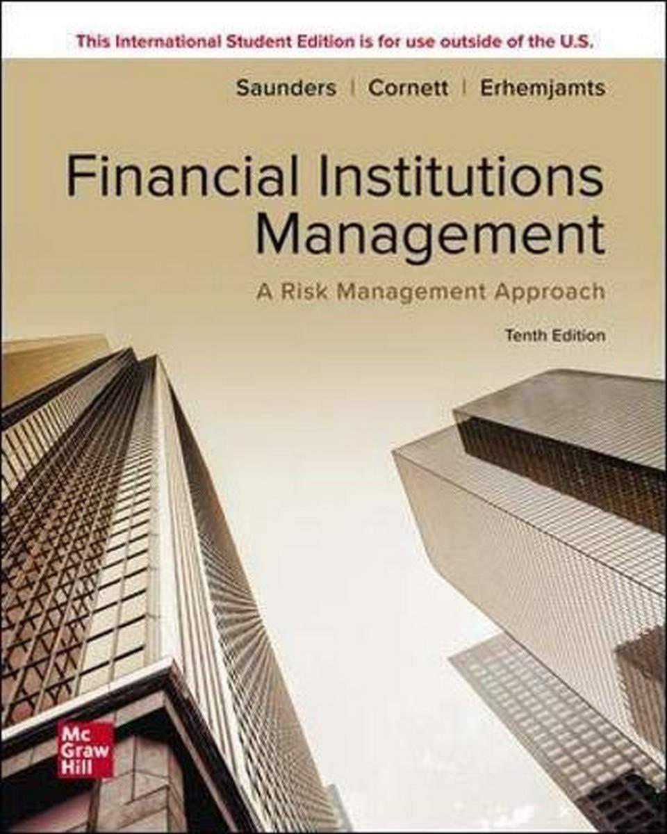 ise financial institutions management a risk management approach 10th international edition anthony saunders