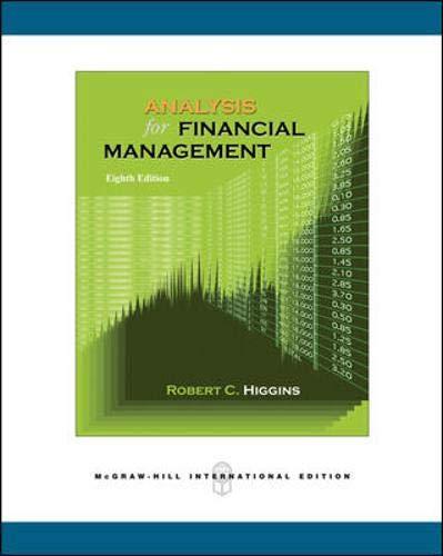 analysis for financial management 8th international edition robert c higgins 0071257063, 9780071257060