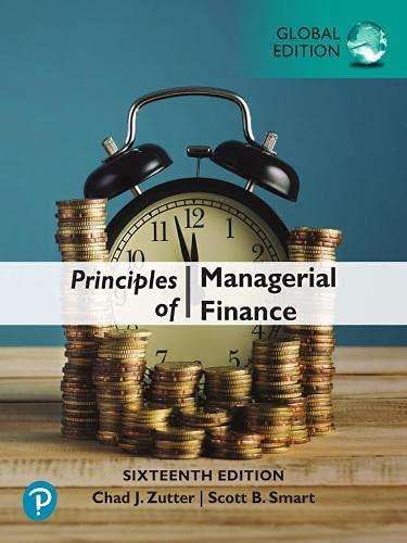 principles of managerial finance 16th global edition chad zutter, scott smart 1292400641, 978-1292400648