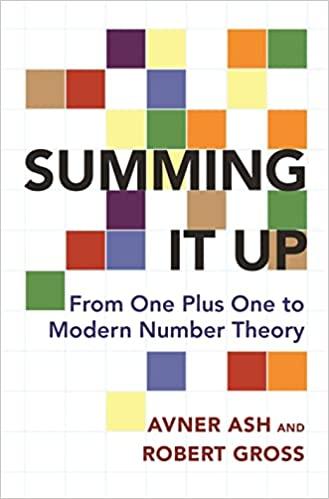 summing it up from one plus one to modern number theory 1st edition avner ash, robert gross 0691170193,